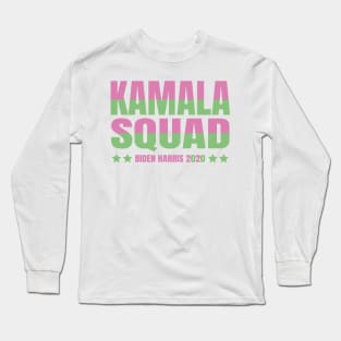 Kamala Squad, Team Kamala Pink Green, Biden Harris 202, Biden Supporter Long Sleeve T-Shirt